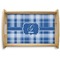 Plaid Serving Tray Wood Small - Main