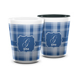 Plaid Ceramic Shot Glass - 1.5 oz (Personalized)