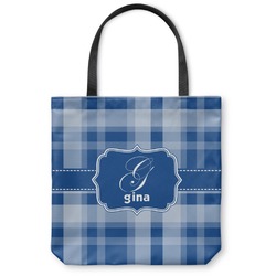 Plaid Canvas Tote Bag - Large - 18"x18" (Personalized)