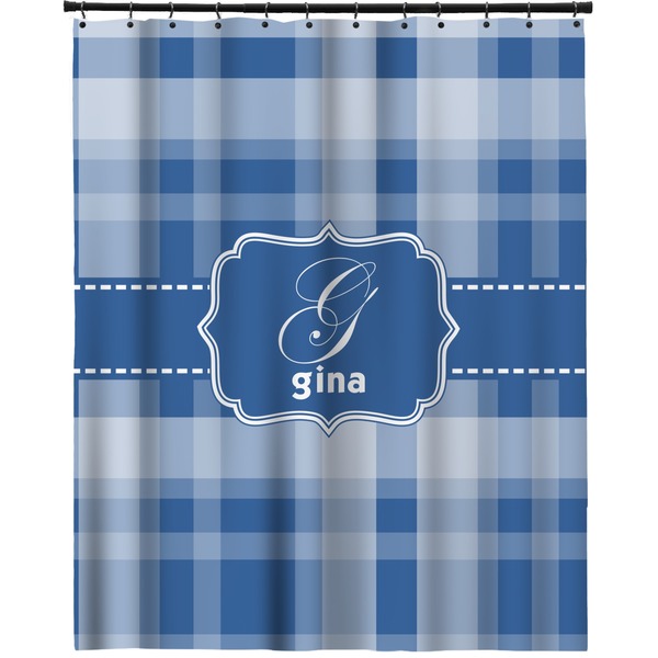 Custom Plaid Extra Long Shower Curtain - 70"x84" (Personalized)