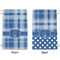 Plaid Small Laundry Bag - Front & Back View