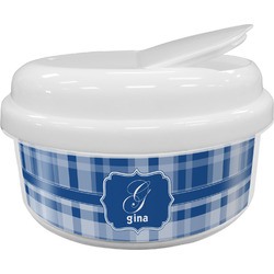 Plaid Snack Container (Personalized)