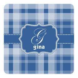 Plaid Square Decal - XLarge (Personalized)