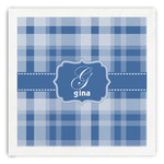 Plaid Paper Dinner Napkins (Personalized)