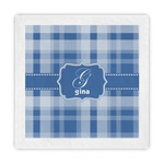 Plaid Decorative Paper Napkins (Personalized)