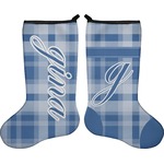 Plaid Holiday Stocking - Double-Sided - Neoprene (Personalized)