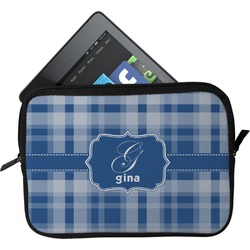 Plaid Tablet Case / Sleeve - Small (Personalized)