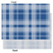 Plaid Tissue Paper - Heavyweight - Large - Front & Back