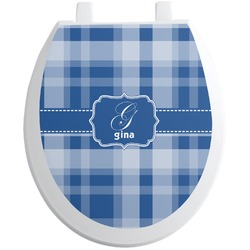 Plaid Toilet Seat Decal (Personalized)