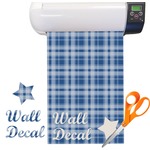 Plaid Pattern Vinyl Sheet (Re-position-able)