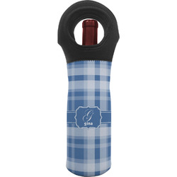 Plaid Wine Tote Bag (Personalized)