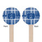 Plaid Wooden 7.5" Stir Stick - Round - Double Sided - Front & Back