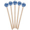 Plaid Wooden 7.5" Stir Stick - Round - Fan View