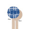 Plaid Wooden 7.5" Stir Stick - Round - Single Sided - Front & Back