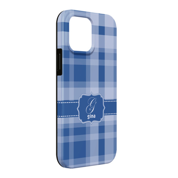 Custom Plaid iPhone Case - Rubber Lined - iPhone 13 Pro Max (Personalized)