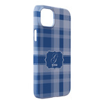 Plaid iPhone Case - Plastic - iPhone 14 Plus (Personalized)