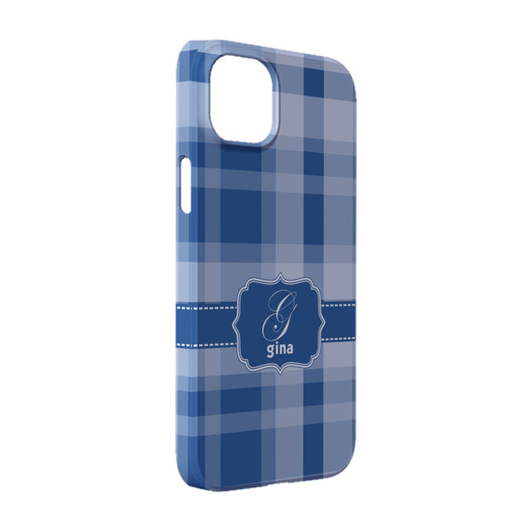 Custom Plaid iPhone Case - Plastic - iPhone 14 Pro (Personalized)