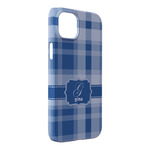 Plaid iPhone Case - Plastic - iPhone 14 Pro Max (Personalized)