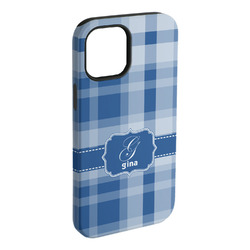 Plaid iPhone Case - Rubber Lined - iPhone 15 Pro Max (Personalized)