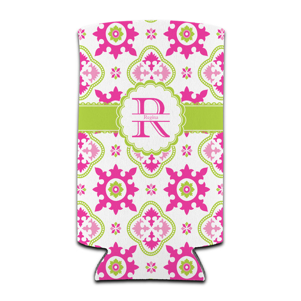 Custom Suzani Floral Can Cooler (tall 12 oz) (Personalized)