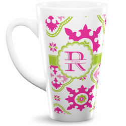 Suzani Floral 16 Oz Latte Mug (Personalized)