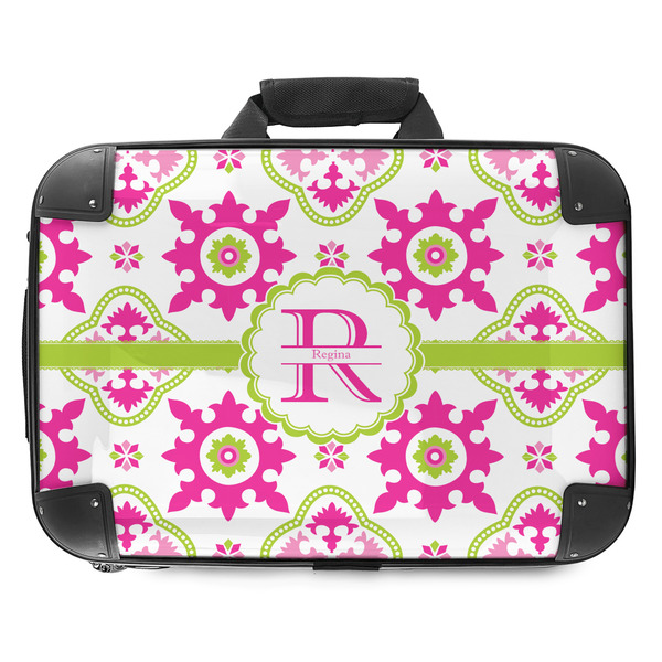 Custom Suzani Floral Hard Shell Briefcase - 18" (Personalized)