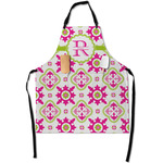 Suzani Floral Apron With Pockets w/ Name and Initial