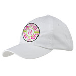 Suzani Floral Baseball Cap - White (Personalized)