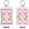 Suzani Floral Bling Keychain (Front + Back)