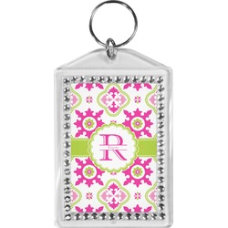 Suzani Floral Bling Keychain (Personalized)
