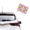 Suzani Floral Car Flag - Large - LIFESTYLE