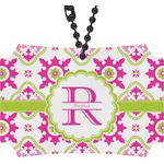 Suzani Floral Rear View Mirror Ornament (Personalized)