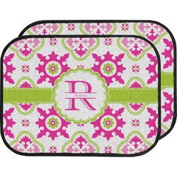 Suzani Floral Car Floor Mats (Back Seat) (Personalized)