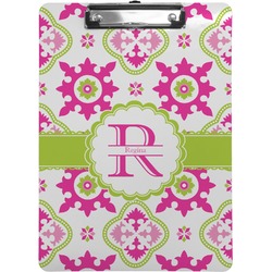 Suzani Floral Clipboard (Letter Size) (Personalized)