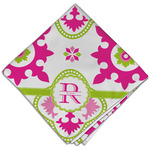 Suzani Floral Cloth Dinner Napkin - Single w/ Name and Initial