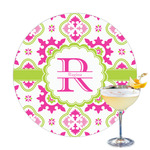 Suzani Floral Printed Drink Topper - 3.25" (Personalized)