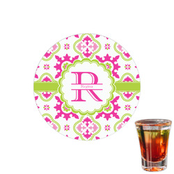 Suzani Floral Printed Drink Topper - 1.5" (Personalized)