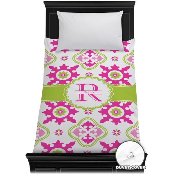 Custom Suzani Floral Duvet Cover - Twin XL (Personalized)