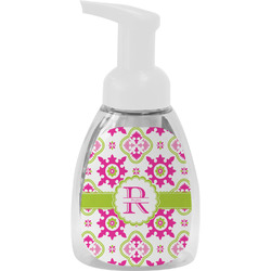 Suzani Floral Foam Soap Bottle - White (Personalized)