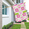 Suzani Floral House Flags - Single Sided - LIFESTYLE