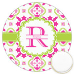 Suzani Floral Printed Cookie Topper - 3.25" (Personalized)