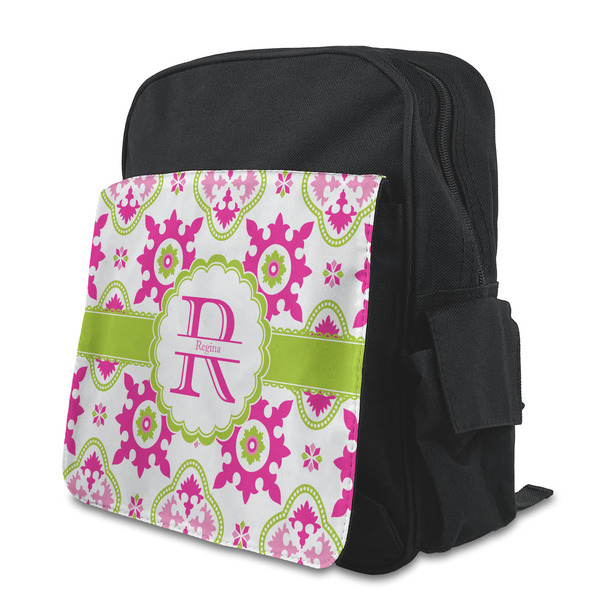 Custom Suzani Floral Preschool Backpack (Personalized)