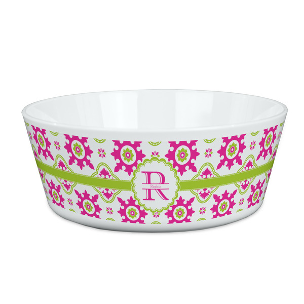 Custom Suzani Floral Kid's Bowl (Personalized)