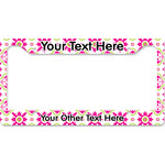 Suzani Floral License Plate Frame - Style B (Personalized)