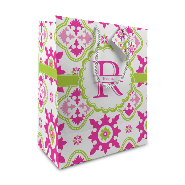 Custom Suzani Floral Medium Gift Bag (Personalized)