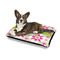 Suzani Floral Outdoor Dog Beds - Medium - IN CONTEXT