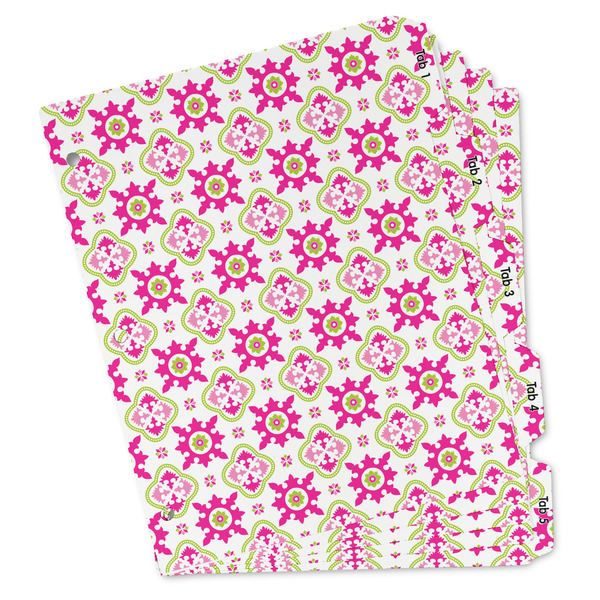 Custom Suzani Floral Binder Tab Divider Set (Personalized)