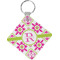 Suzani Floral Personalized Diamond Key Chain