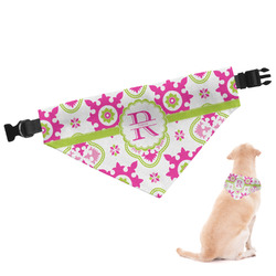 Suzani Floral Dog Bandana - XLarge (Personalized)