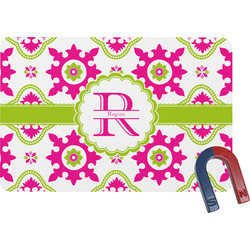 Suzani Floral Rectangular Fridge Magnet (Personalized)